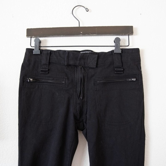 Tripp Nyc Black Skinny Rocker Jeans Velcro Belt - Picture 2 of 5